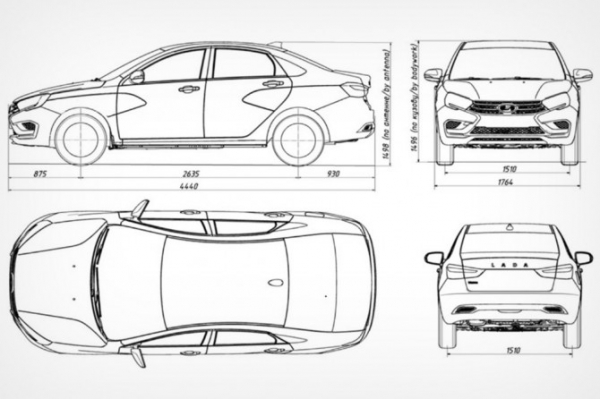 Стали известны технические характеристики обновленной LADA Vesta