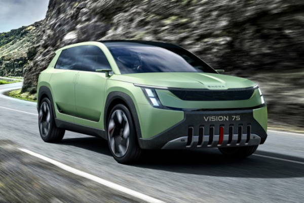 Кроссовер Skoda Vision 7S показал новый стиль и логотип