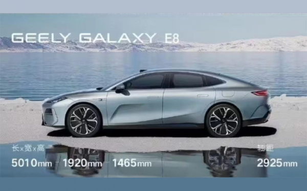 Geely рассекретила седан Galaxy E8